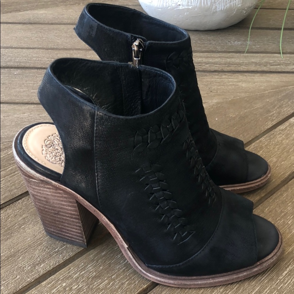 (Sold) Vince Camuto Katri Woven Bootie Black 6.5 - Picture 7 of 8